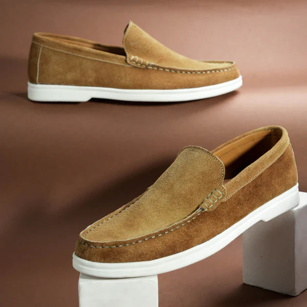 Suede Loafer Earth- 100% Pure Suede Leather