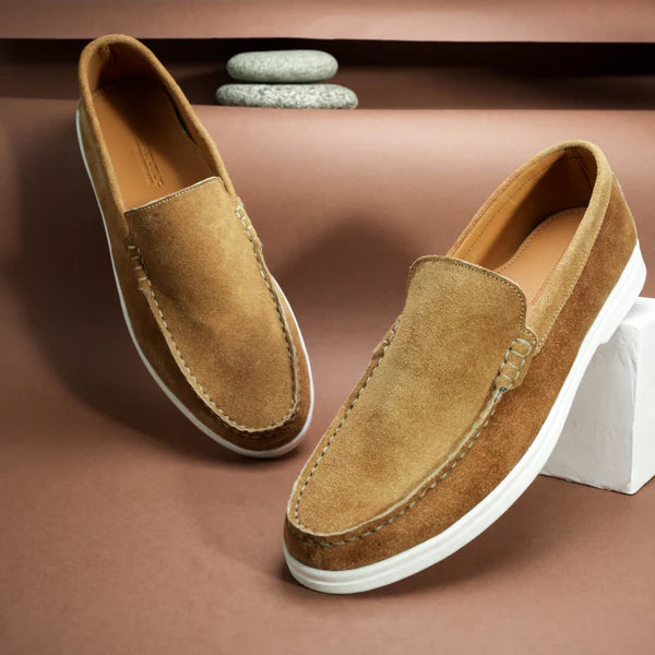 Suede Loafer Earth- 100% Pure Suede Leather