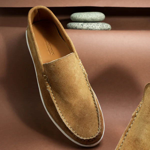 Suede Loafer Earth- 100% Pure Suede Leather