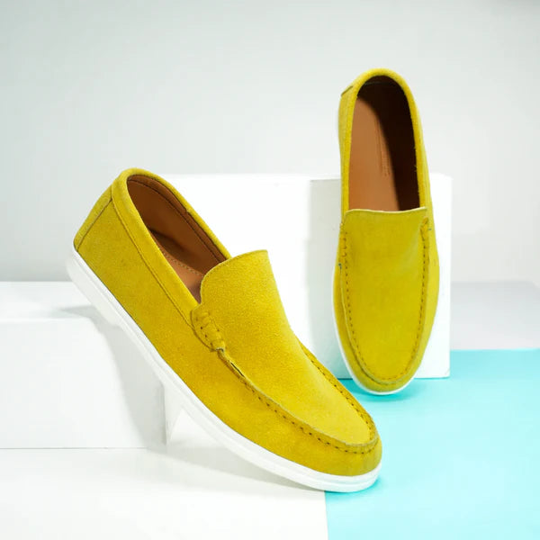 Suede Loafer Solar Bloom- 100% Pure Suede Leather