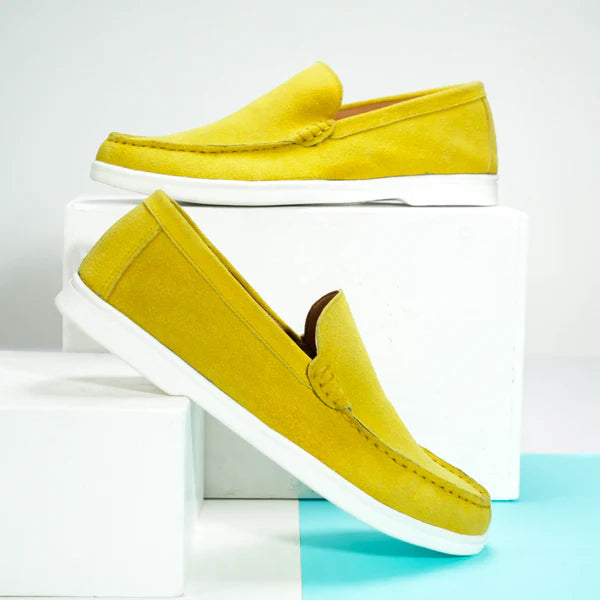 Suede Loafer Solar Bloom- 100% Pure Suede Leather
