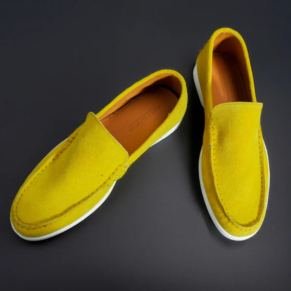 Suede Loafer Solar Bloom- 100% Pure Suede Leather