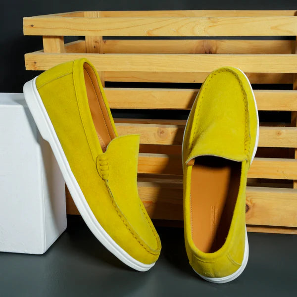 Suede Loafer Solar Bloom- 100% Pure Suede Leather