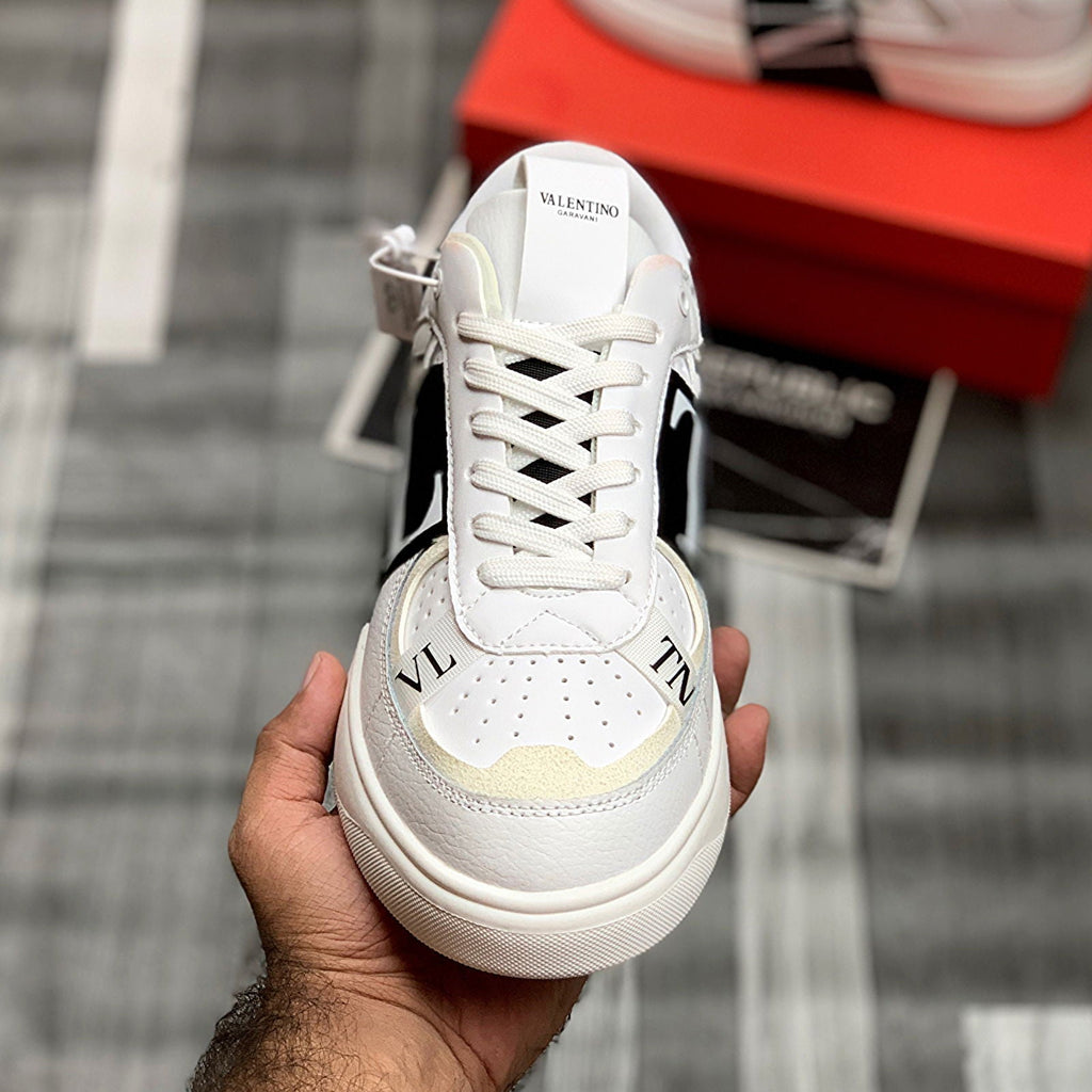 Valentiino VL7N (White-Black) Premium Batch - ShoesRepublic 