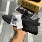 Yeeezzyy 350 v2 (Triple Black) 1:1 UA batch - ShoesRepublic 