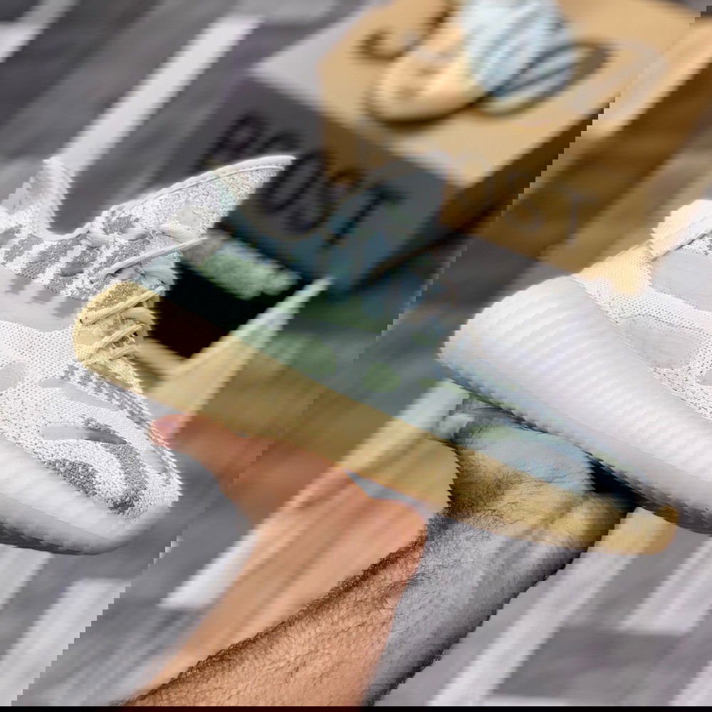 Yeeezzyy 350 v3 Glow (Ice) Real Boost Premuiim Batch - ShoesRepublic 