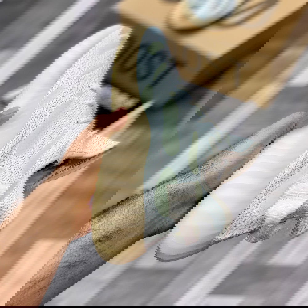 Yeeezzyy 350 v3 Glow (Ice) Real Boost Premuiim Batch - ShoesRepublic 